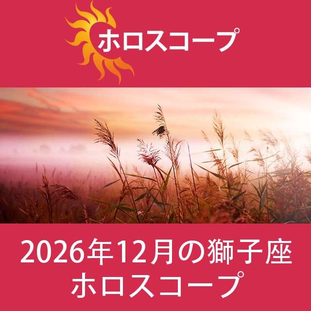 獅子座 2026年12月 星座月運