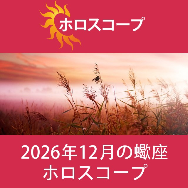 蠍座 2026年12月 星座月運