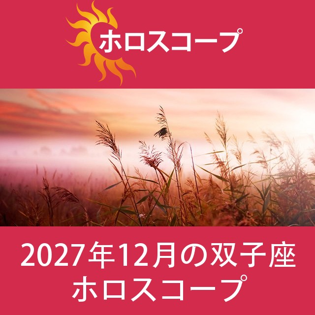 双子座 2027年12月 星座月運