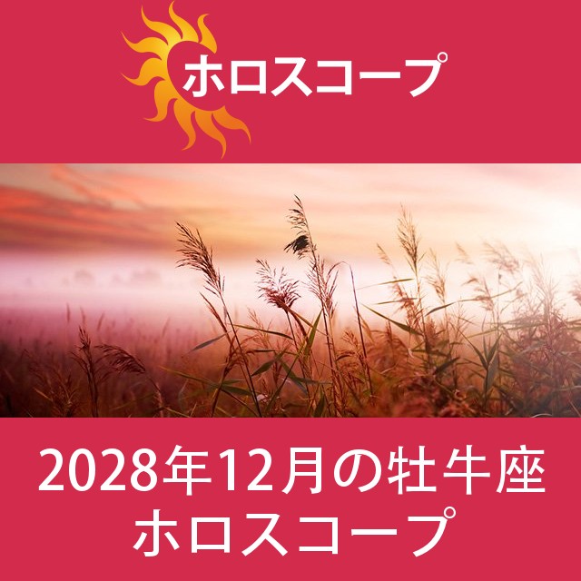 牡牛座 2028年12月 星座月運